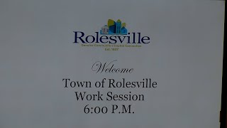Rolesville Work Session - August 15, 2023