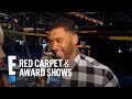 russell wilson says wedding with ciara was amazing e live from the red carpet