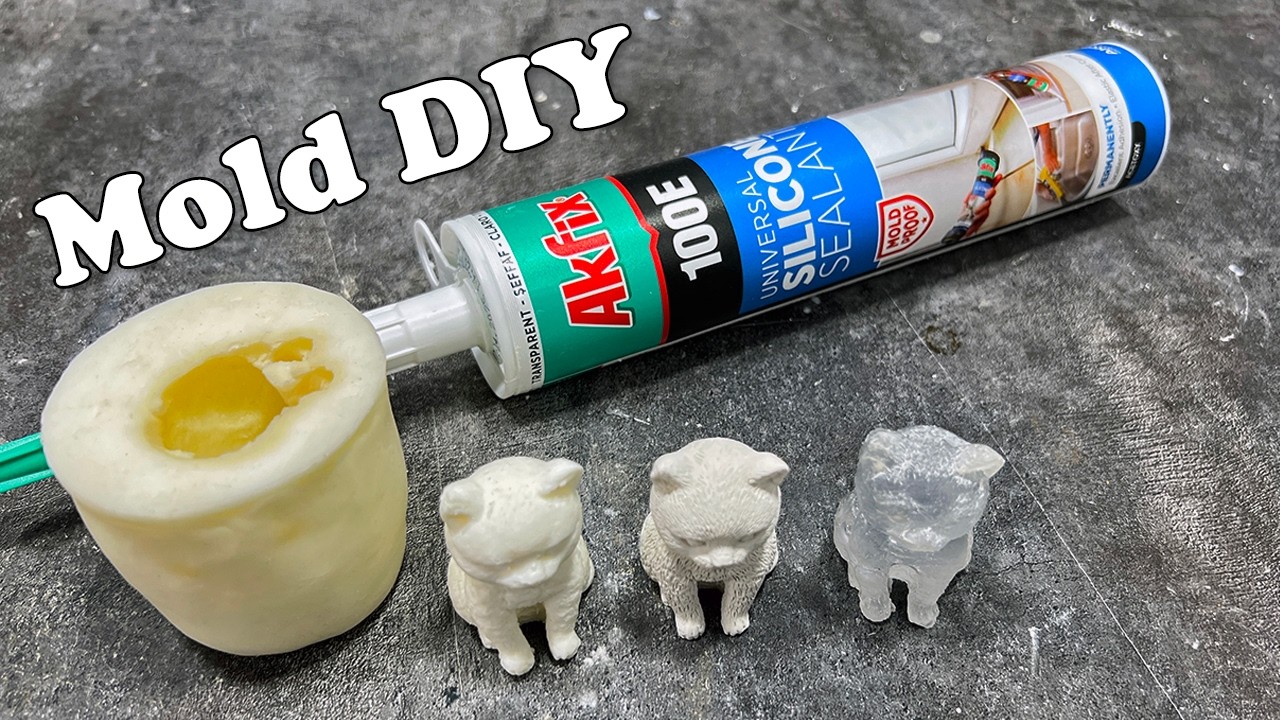 DIY Volumetric Silicone Mold from Sealant and Starch