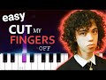 Ethan Bortnick - cut my fingers off  EASY PIANO TUTORIAL