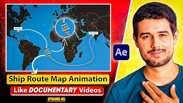 How To Make Ship Route Map Animation in After Effects Like @dhruvrathee | (Secret Revealed) | EP-05