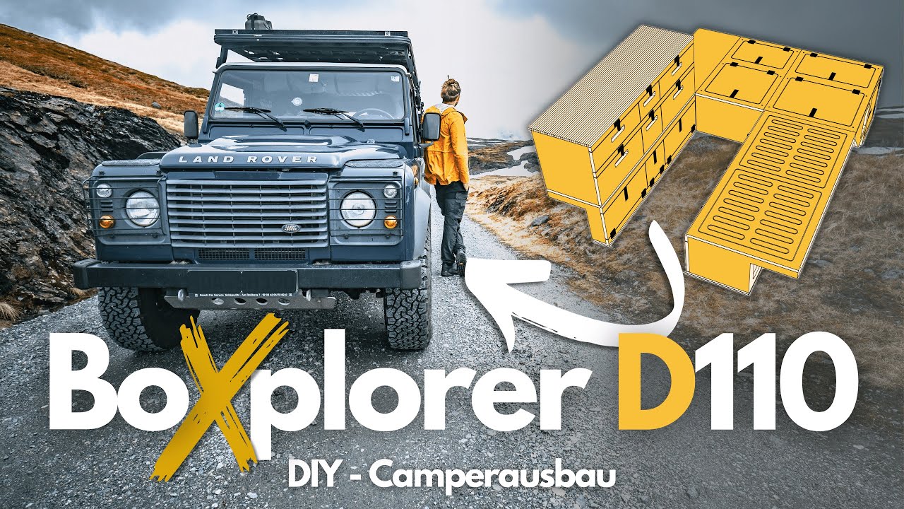BoXplorer D110 – Modularer Camper Ausbau für Defender 110 SW zum Selbsteinbau