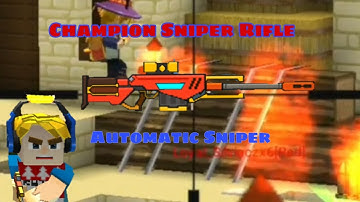 Review Automatic Sniper Rifle (Champion Sniper Rifle)  [Blockman Go : Build And Shoot]