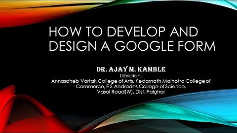 Google Forms and E-Certificates(Marathi) Part 6