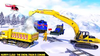 Snow Excavator Road Truck Game - Excavator Road Construction Simulator screenshot 4