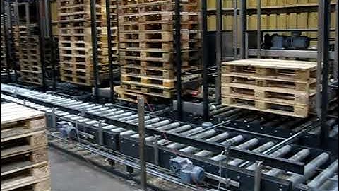 Roller conveyor for pallet transport by NIKODAN