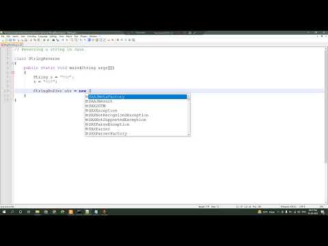 Reverse a String | reverse() | StringBuffer | Java