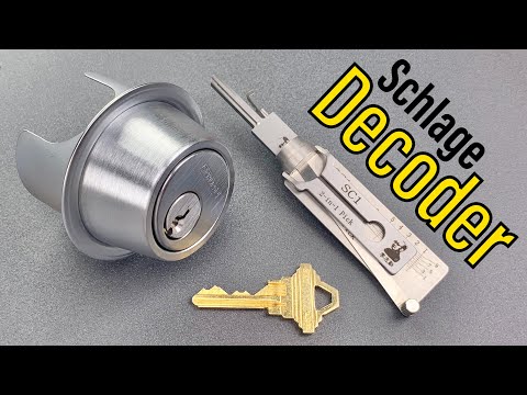 [1244] Schlage Deadbolt OWNED By Lishi Pick/Decoder