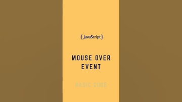 Mouseover event in JavaScript | Interview | HTML5 #coding #education #javascript #html5 #interview