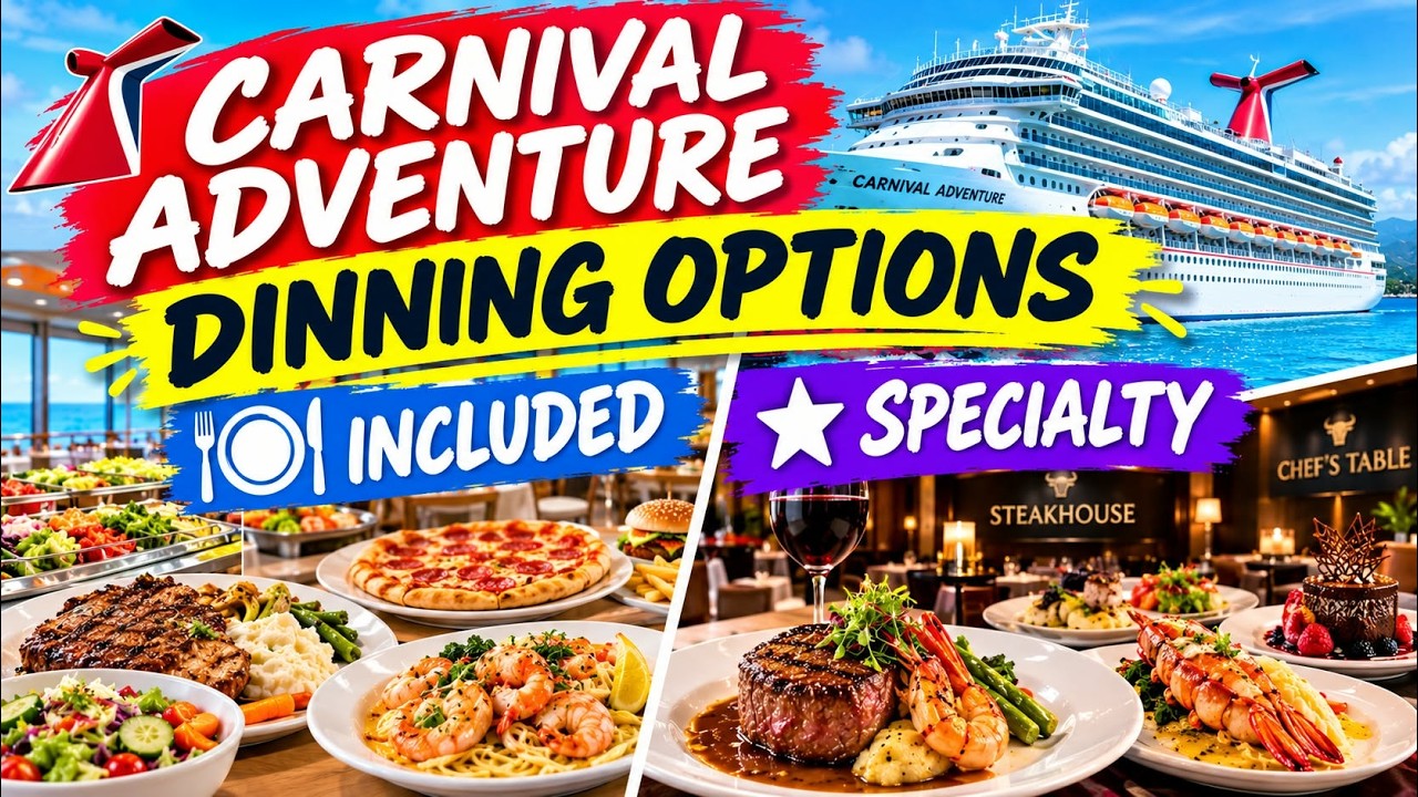 Carnival Adventure Dining Guide: What to Eat Onboard Carnival Cruise Australia