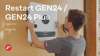 How-to | Restart a Fronius GEN24/GEN24 Plus Inverter (AUS)