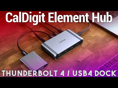 Caldigit Thunderbolt 4 and USB4 Element Hub with multiple ports