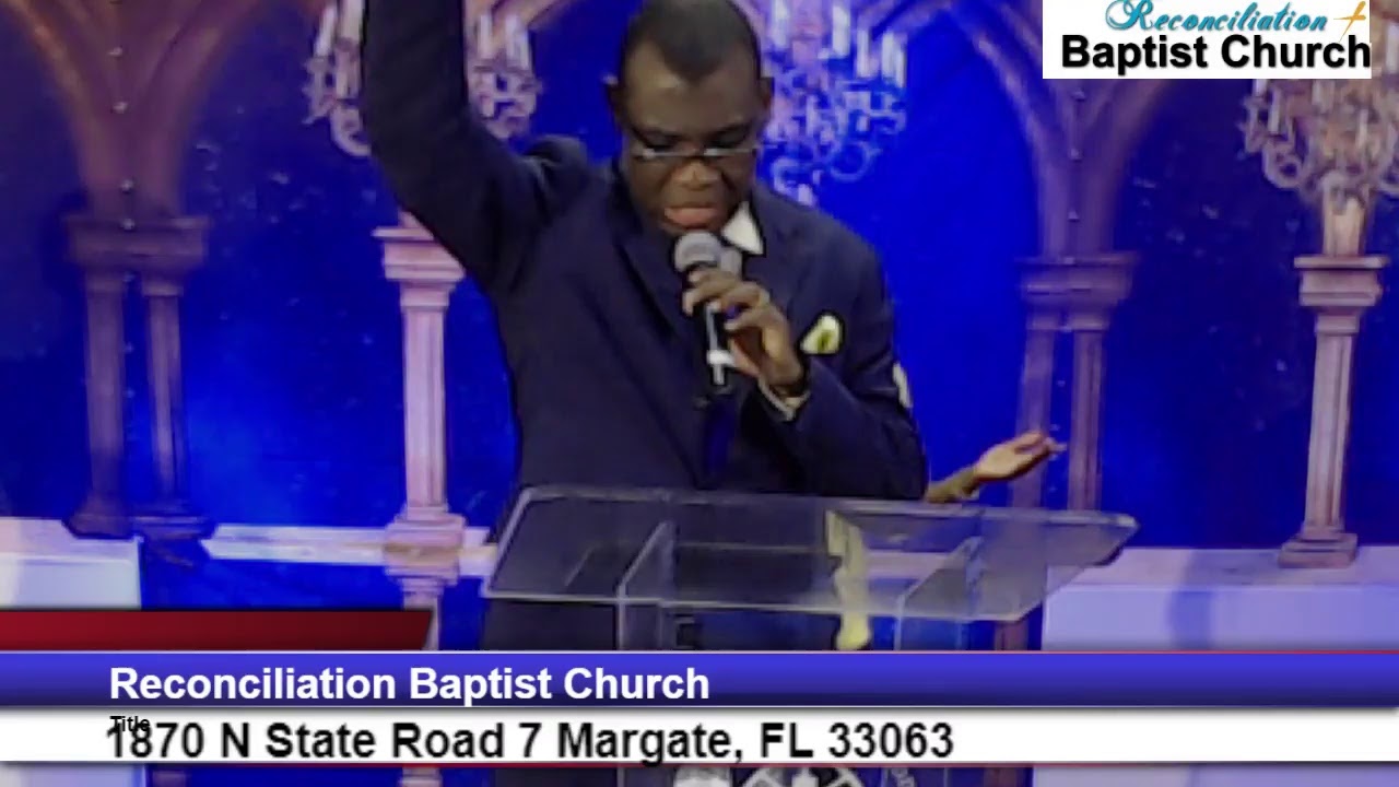 RECONCILIATION BAPTIST CHURCH Live Stream YouTube
