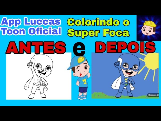 Colorindo LUCCAS NETO os aventureiros desenho de pintar Desenho infantil  para criança em portugues 