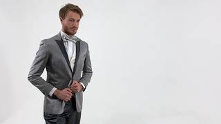 蝶ネクタイ ボウタイ 西陣織 桜 ブランド ギフト プレゼント フォーチュナトウキョウ FORTUNA Tokyo Bow Tie 24. Eternal Beauty Model Wearing