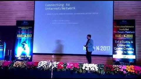 Vanshit Malhotra at HAKON 2017 International Cyber Security Conference