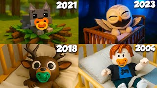Evolution 99 Nights in The Forest Roblox MIX Comparison 4K - Wolf, The DEER, The OWL