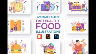 Ecology Animated  Presentation Template | Environmental protection concept. Save the planet.