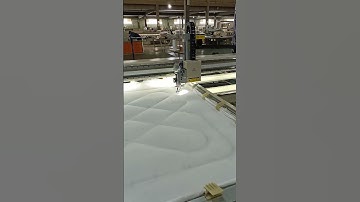 Single Needle Quilting Machine with frame type, auto lifting head #cnc #automatic #stitching