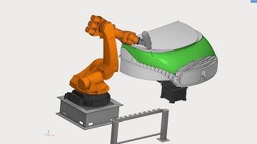 SprutCAM Robot 5D milling. Finishing surface. KUKA milling cell