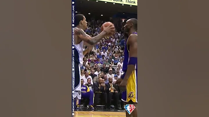 Kobe Bryant didn’t even flinch when Matt Barnes does a fake pass at his face 😱 @NBA