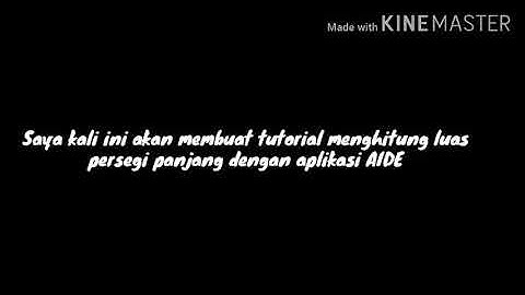 Tutorial menghitung luas segitiga menggunakan aplikasi AIDE