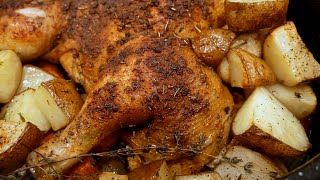 Roasted Chicken and Potatoes | Easy One Pot Meal Chicken and Potatoes