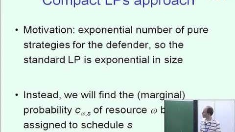 Algorithms for Security Games - Vincent Contizer