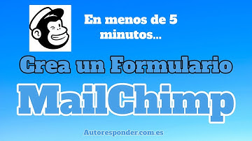 🐵 Mailchimp #1 Crear Un Formulario de Suscripción 👦 (Tutorial)