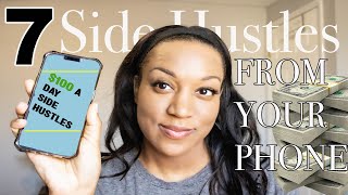 7 EASY SIDE HUSTLES FROM YOUR PHONE #makemoneyfrommobile #sidehustlesideas #easymoney
