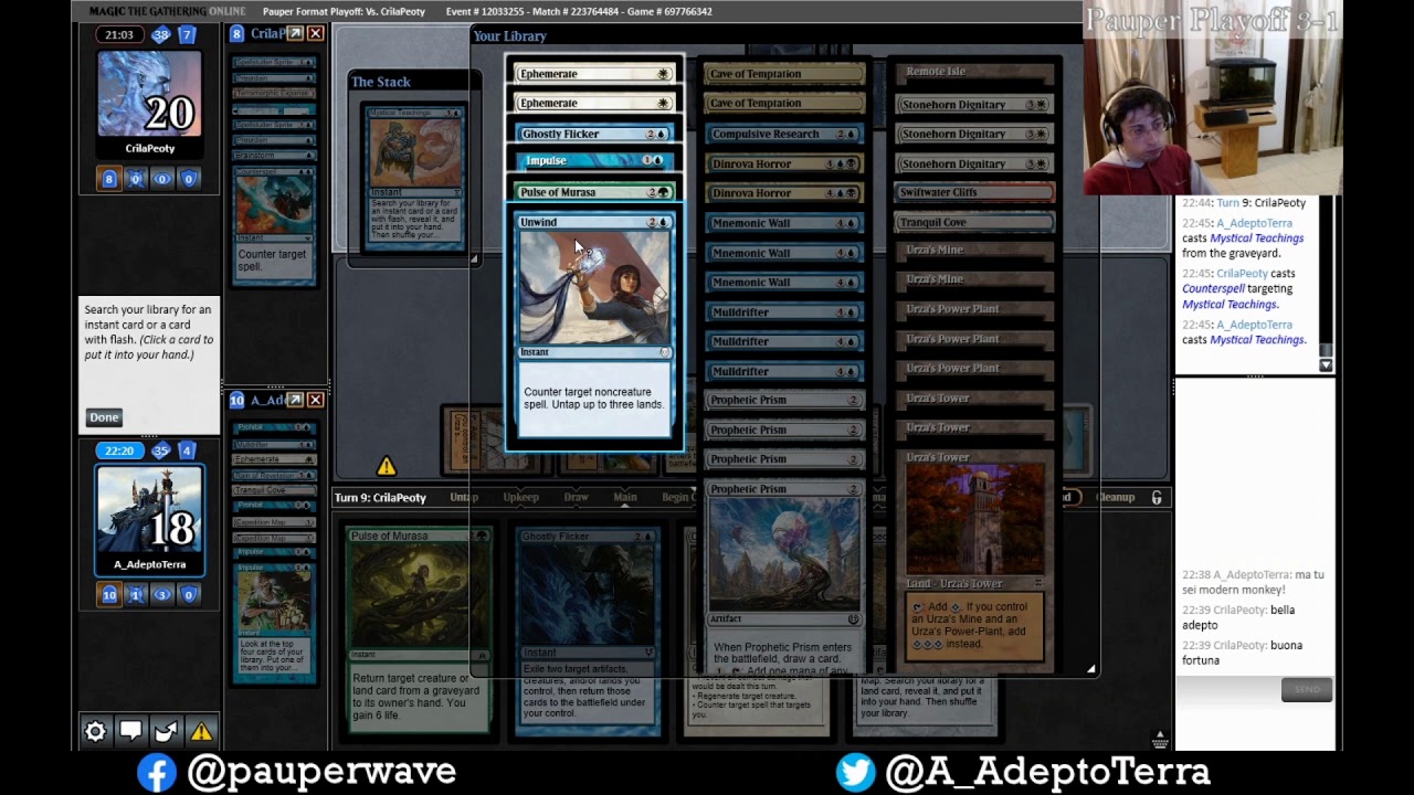 Pauper Playoff 01/12/2019 - Round 05