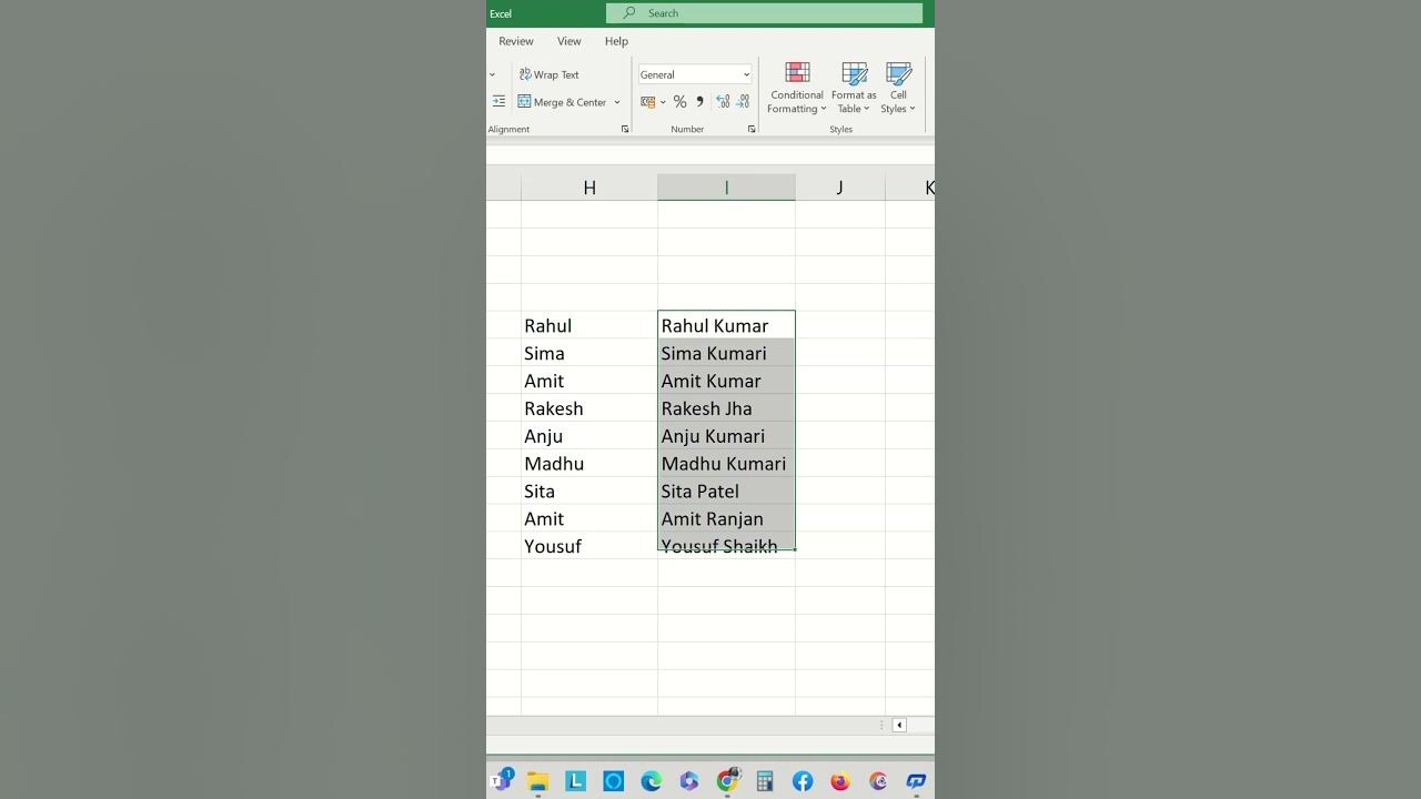 Name split formula in excel excel me name aur surname alag kaise kare