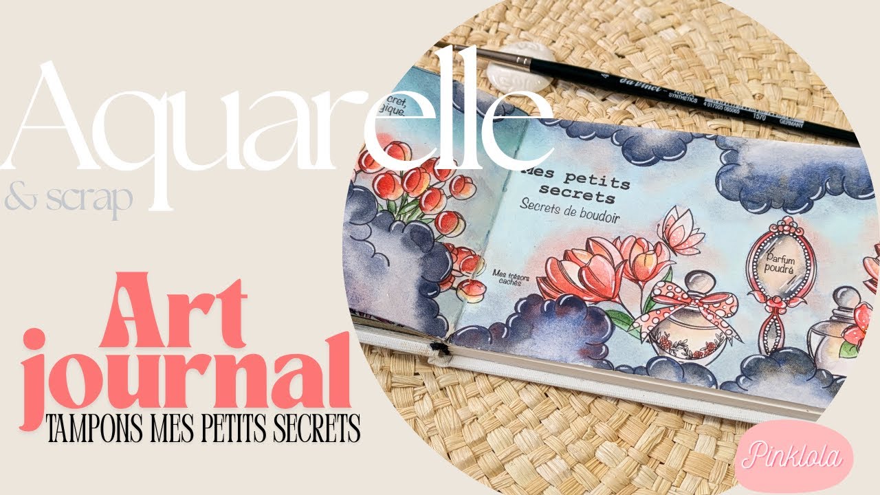 Aquarelle & scrap : Créons ensemble une page Art Journal