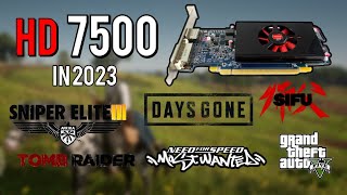 RADEON HD 7500 1GB DDR5 BENCHMARK TEST