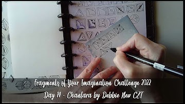 Chantara tangle pattern fragment by Debbie New CZT #FYIC2022 #7F5R