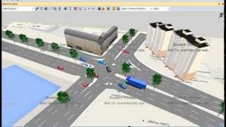 Traffic Flow Pattern in Panthapath Intersection using VISSIM