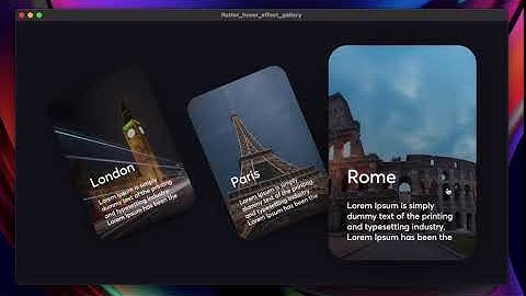 Flutter Card Hover Effect