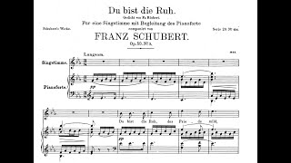 Du bist die Ruh (F. Schubert) - Eb Major Piano Accompaniment