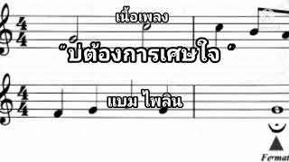 บ่ต้องการเศษใจ-แบม ไพลิน [เนื้อเพลง]