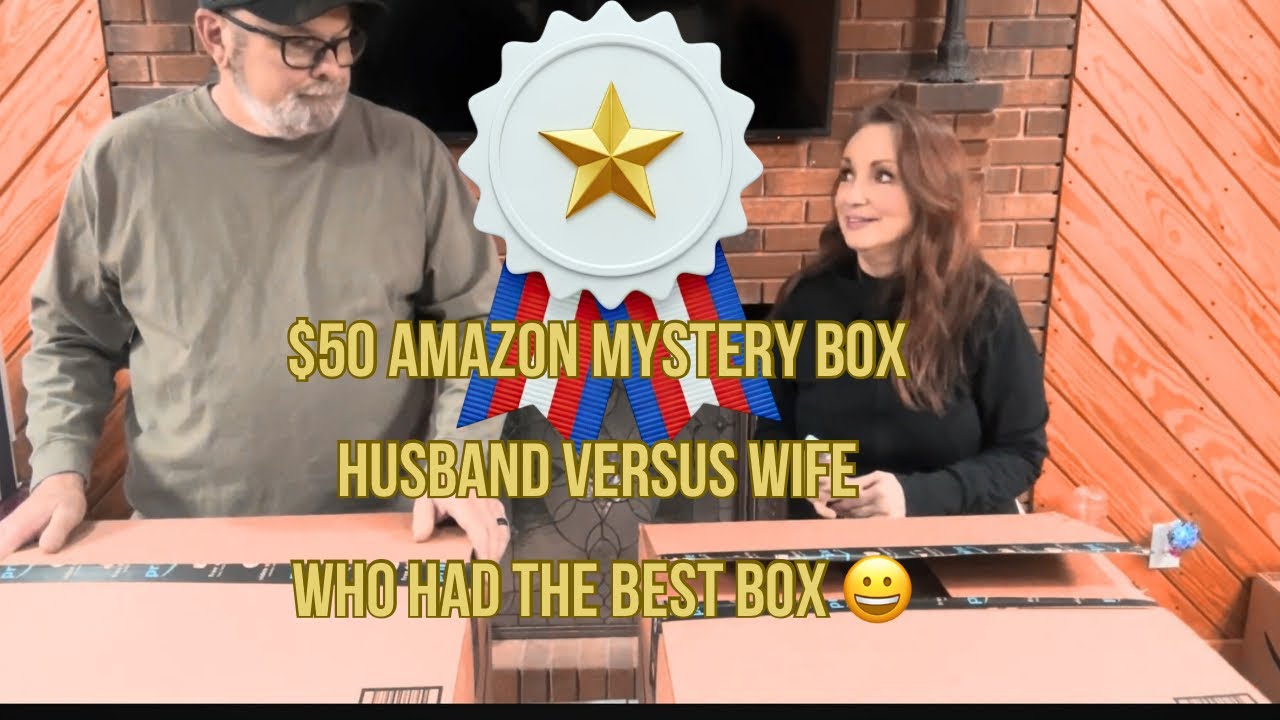 2 $50 Amazon Mystery Boxes.  Husband Versus Wife Competition.