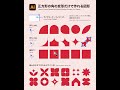 【Illustrator】正方形の角を変形するだけで様々な図形のデザインを作れます！ #illustrator