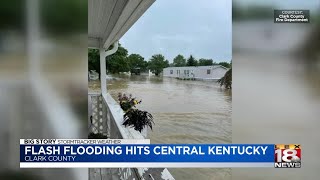 Flash flooding hits central Kentucky