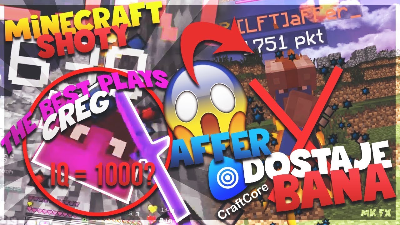 Minecraft Shoty [#60] | Affer DOSTAJE BANA NA CRAFTCORE?! / NAJLEPSZA AKCJA CREGA? / Rimeq