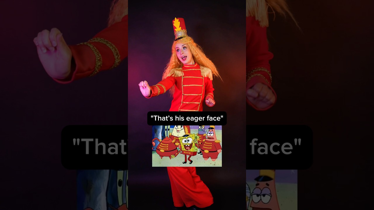 “That’s his eager face” - SpongeBob marching band cosplay 🕺 #spongebob #cosplay