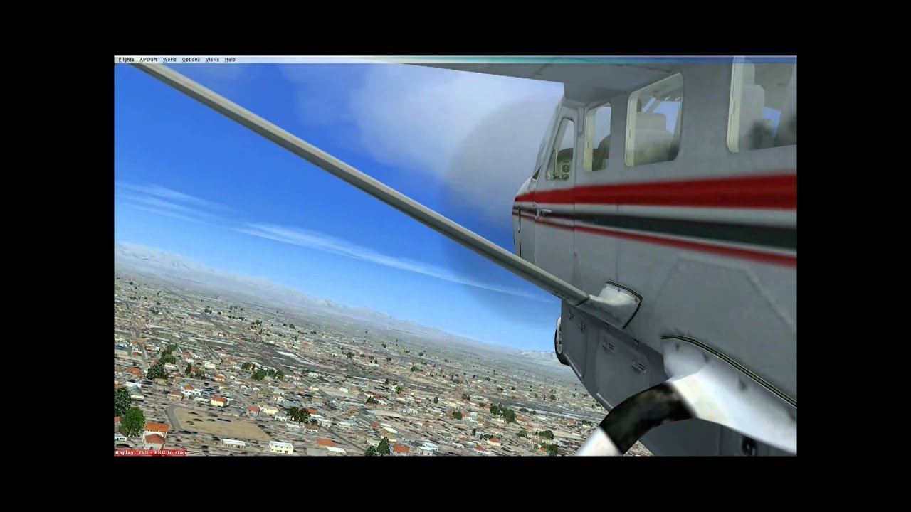 FSX With MegaScenery Las Vegas Installed...Maxed out settings