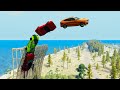 High Speed BackFlip Ramp Jumps With Expensive Cars (Crash Test) - BeamNG.drive Crazy Jumps &amp; Crashes