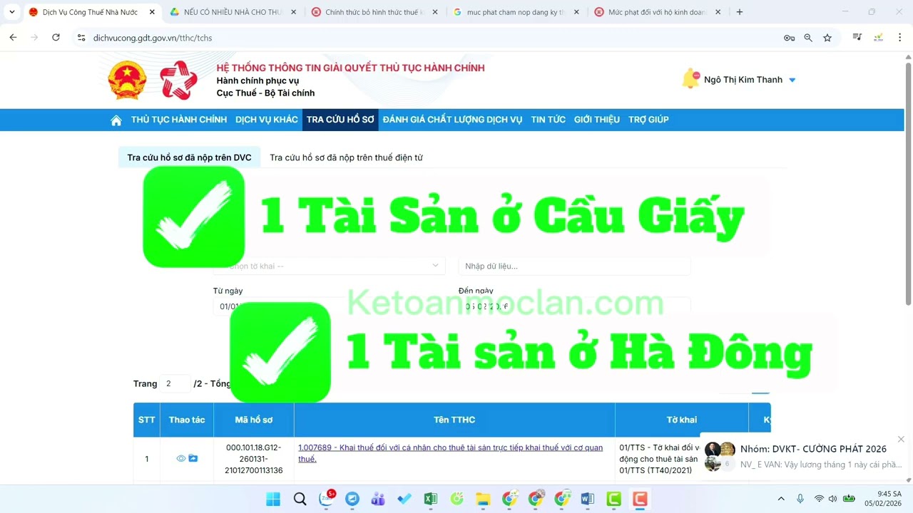 2026 CÁ NHÂN CÓ NHIỀU NHÀ CHO THUÊ THÌ ĐĂNG KÝ VÀ KHAI THUẾ NHƯ NÀO?