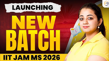 Launching New Batch for IIT JAM MS 2026 🔥| Mathematical Statistics | Join Mathstats | #iitjam2026