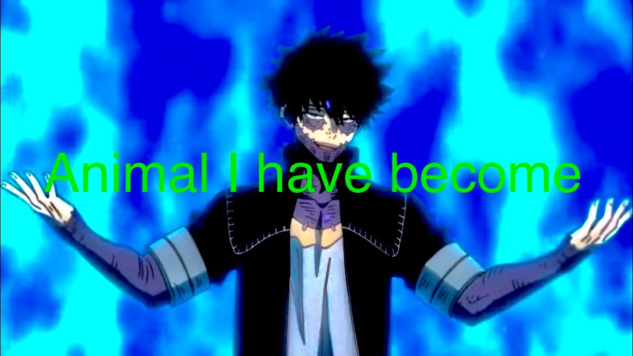 MHA - dabi (amv) animal I have become (three days grace)