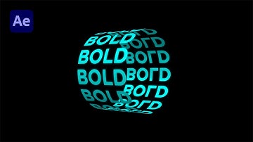 3D Cylinder Text Animation - Typography Animation - After Effects (Tutorial)